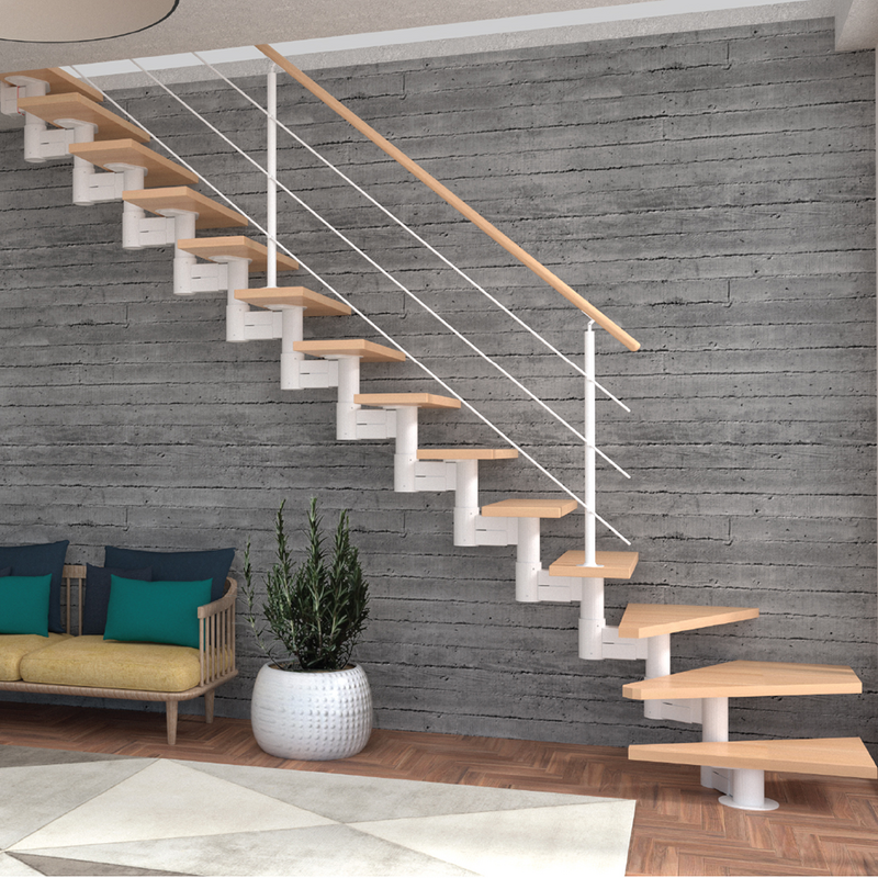 Scara Manhattan - lemn fag masiv + metal, palier reglabil