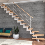 Scara Manhattan - lemn fag masiv + metal, palier reglabil